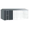 vidaXL Cușcă pentru păsări Antracit 645 x 310 x 247 cm Oțel Galvanizat