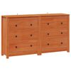 vidaXL Bufet 2 buc. Maro Ceară 140 x 35 x 80 cm Lemn masiv de pin