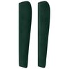 vidaXL Tăblie pat cu aripioare verde &icirc;nchis 203x23x118/128cm catifea
