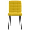 vidaXL Scaune de sufragerie, 6 buc, galben, catifea
