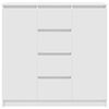 vidaXL Bufetă cu sertare Alb 100,5x35x98,5 cm Lemn prelucrat
