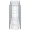 vidaXL Coșuri gabion arcuite 18 buc, 200x50x120/140 cm,fier galvanizat