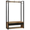 vidaXL Suport pentru H&acirc;rtie Maro 110 x 40 x 179 cm Lemn masiv de mango