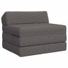 vidaXL Canapea Pat Pliabilă Gri deschis 200 x 70 x 10 cm Țesătură