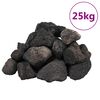 vidaXL Roci vulcanice, 25 kg, negru, 5-8 cm