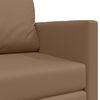 vidaXL Pat canapea 110cm Cappuccino Piele artificiala