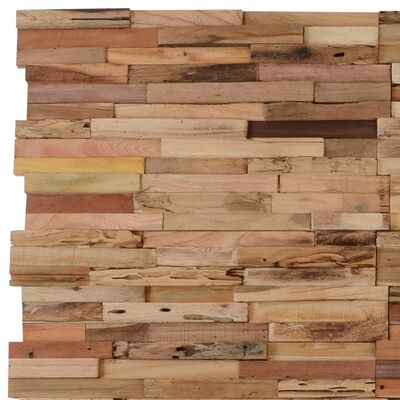 vidaXL Panouri de placare pereți, 10 buc., 1,03 m², lemn tec reciclat