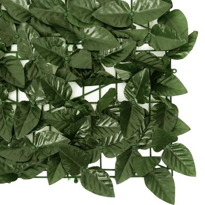 vidaXL Paravan de balcon, frunze verde închis, 200x100 cm