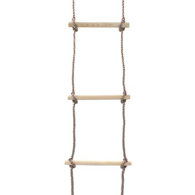 vidaXL Scară din frânghie pentru copii, 290 cm, lemn