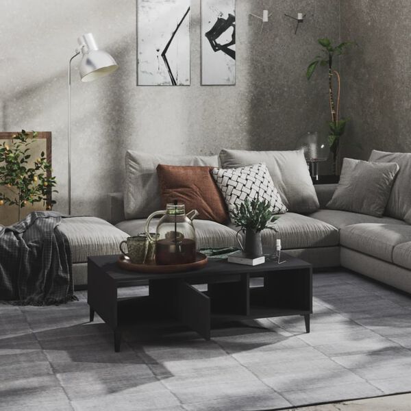 vidaXL Măsuță de cafea, gri, 103,5x60x35 cm, lemn prelucrat