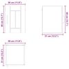 vidaXL Dulap de bucătărie 2 pcs Stejar Artizanal 30 x 31 x 40 cm