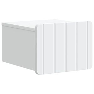 vidaXL Dulap de noapte suspendat Alb 33 x 34,5 x 24 cm Lemn prelucrat