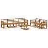 vidaXL Set de canapele de exterior 8 pcs natural Lemn Solid de Acacia