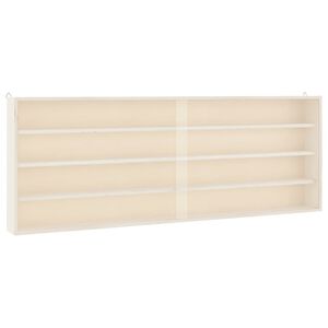 vidaXL Vitrina de colecție din lemn cu uși 100x8,5x37 cm