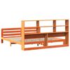 vidaXL Cadru de pat fără saltea, maro ceruit 180x200 cm lemn masiv pin