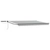 vidaXL Cort electric retractabil Antracit și Alb 5 x 3 m