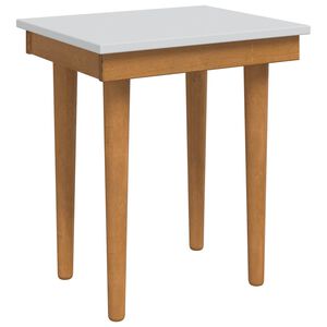 vidaxl Scaun pentru toaletă FAUSKE Alb 40 x 33 x 45 cm