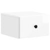 vidaXL Dulap de noapte suspendat Alb foarte lucios 34,5 x 33 x 20 cm