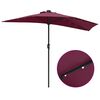 vidaXL Parasol de Grădină Roșu bordo 294 x 150 x 224 cm țesătură