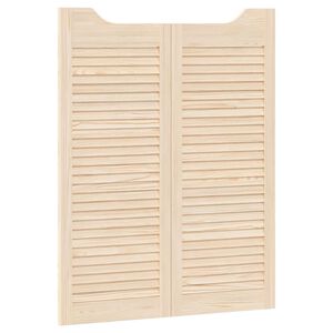 vidaXL Uși oscilante 2 buc. 100 x 40 cm Lemn masiv de pin natural