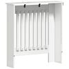 vidaXL Capac pentru radiator Alb lucios 78 x 19 x 81,5 cm