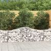 vidaXL Coșuri gabion arcuite 11 buc, 200x50x60/80 cm, fier galvanizat