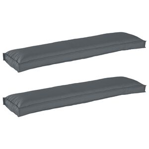 vidaXL Set de perne pentru palet 2 pcs Antracit 150 x 40 x 8 cm