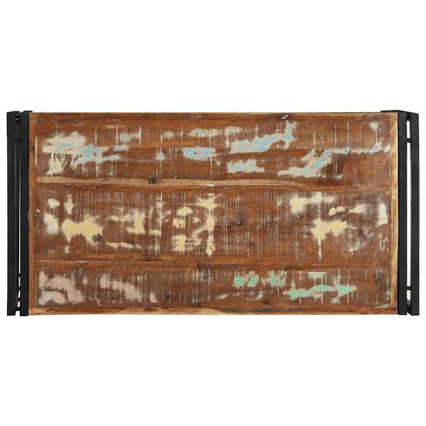 vidaXL Masuta de cafea multicolora 100x50x35 cm lemn masiv recuperat