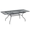 vidaXL Masă de dining extensibilă din plasă Antracit 212 x 90 x 76 cm