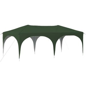 vidaXL Cort de Petrecere Pop-up Verde 575 x 288 x 245 cm