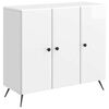 vidaXL Bufet Alb foarte lucios 89 x 34,5 x 80 cm Lemn prelucrat