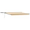 vidaXL Cort electric retractabil Galben, Alb, Antracit 4 &times; 3,5 m