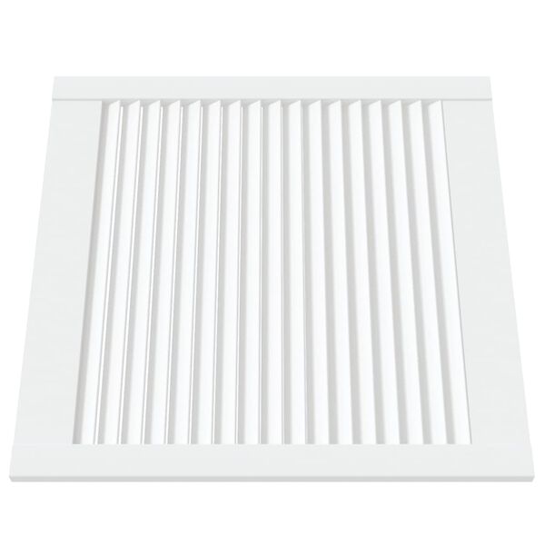 vidaXL Uși dulap design lambriu 4 buc. alb 61,5x59,4 cm lemn masiv pin