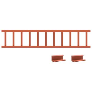 vidaXL Apărătoare de zăpadă pentru acoperiș Roșu 100 x 2,5 x 20 cm