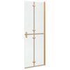 vidaXL Perete de duș Walk-in Manual auriu și transparent 70 x 190 cm