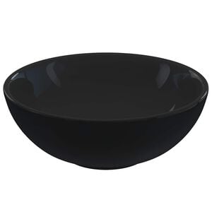 vidaXL Lavoar negru lucios &Oslash;28x10 cm ceramică