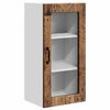 vidaXL Dulap de sticlă pentru perete LUCCA Lemn vechi 40 x 31 x 80 cm