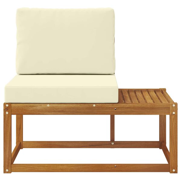 vidaXL Canapea de exterior cu pernă natural 91 x 63 x 73 cm