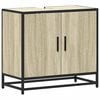 vidaXL Dulap chiuvetă baie, stejar Sonoma, 65x33x60 cm, lemn stratificat