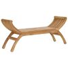 vidaXL Bancă de grădină 2 -Seater 126 cm Lemn solid de tec natural