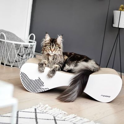 MyKotty Mobilier de pisici pentru zgâriat VIGO, 71x25x21 cm, alb