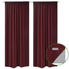 vidaXL Draperii opace, 2 buc., strat dublu, 140 x 245 cm, bordo