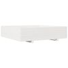 vidaXL Jardinieră de grădină, alb, 100x100x26,5 cm, lemn masiv de pin
