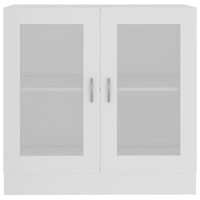 vidaXL Dulap cu vitrină, alb, 82,5 x 30,5 x 80 cm, PAL