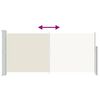 vidaXL Copertină laterală retractabilă, crem, 140x300 cm