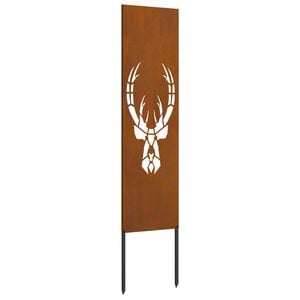 vidaXL Ecran de intimitate pentru grădină Ruginit 32 x 140 cm
