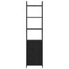 vidaXL Dulap pentru cărți Stejar Negru 40 x 24 x 161 cm Lemn compozit