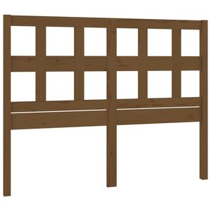 vidaXL Tăblie de pat, maro miere, 125,5x4x100 cm, lemn masiv de pin