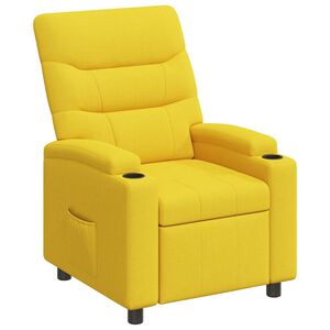vidaXL Fotoliu recliner Galben deschis 75 x 95 x 103 cm Țesătură