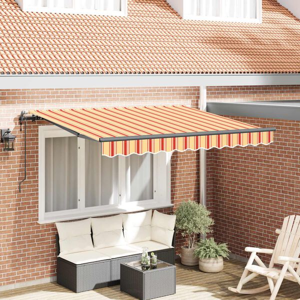 vidaXL Cortina Retractabilă Galben 350 x 200 cm țesătură